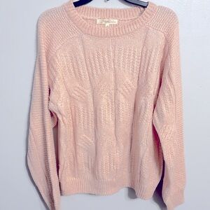 Pink sweater. Size large. Excellent condition